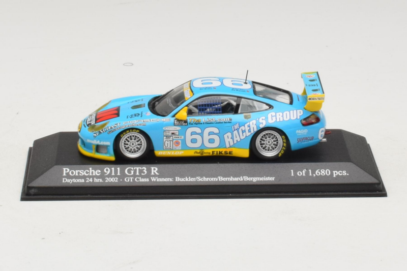 Porsche 911 GT3 R #66 Buckler / Schrom 24 Hours of Daytona 2002 Minichamps 1:43 400026966 Metal