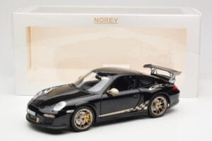Porsche 911 997 GT3 RS Negru Norev 1:18 187563 Metal - imaginea 8 din 8