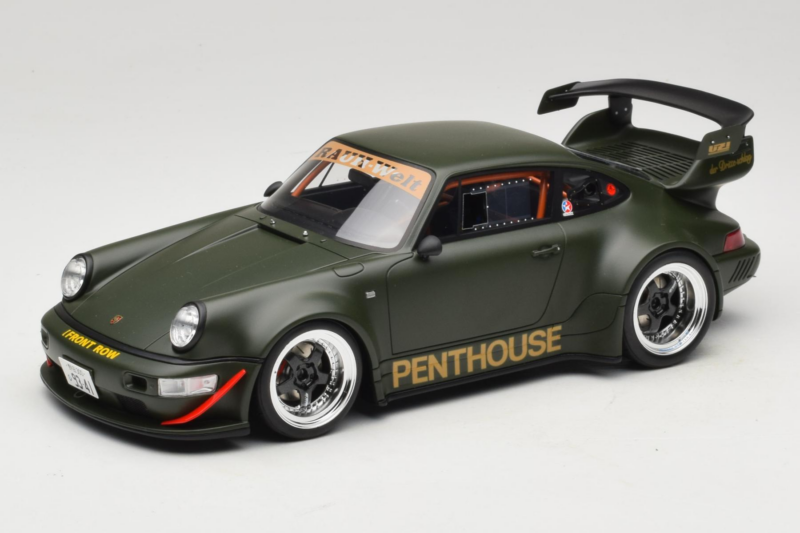 Porsche 911 RWB Penthouse Kaki Green GT Spirit 1:18 GT559 Rășină