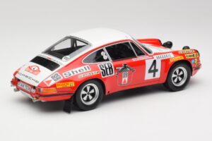 Porsche 911 S #4 G. Larrousse / M. Perramond 2nd Place Rally Monte Carlo 1972 Minichamps 1:18 107726804 Rășină - imaginea 2 din 6
