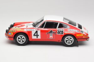 Porsche 911 S #4 G. Larrousse / M. Perramond 2nd Place Rally Monte Carlo 1972 Minichamps 1:18 107726804 Rășină - imaginea 3 din 6