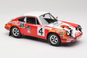 Porsche 911 S #4 G. Larrousse / M. Perramond 2nd Place Rally Monte Carlo 1972 Minichamps 1:18 107726804 Rășină - imaginea 4 din 6