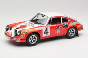 Porsche 911 S #4 G. Larrousse / M. Perramond 2nd Place Rally Monte Carlo 1972 Minichamps 1:18 107726804 Rășină