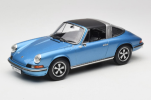 Porsche 911 S Targa Blue Metallic Norev 1:18 187646 Metal - imaginea 2 din 8