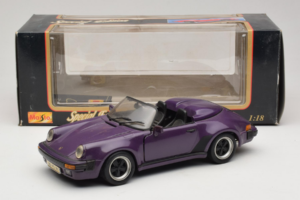 Porsche 911 3.2 Speedster Violet Maisto 1:18 50248 Metal - imaginea 8 din 8