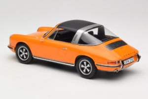 Porsche 911 T Targa Portocaliu Norev 1:18 187220 Metal - imaginea 5 din 8