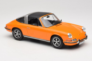 Porsche 911 T Targa Portocaliu Norev 1:18 187220 Metal - imaginea 6 din 8