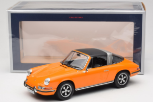 Porsche 911 T Targa Portocaliu Norev 1:18 187220 Metal - imaginea 8 din 8