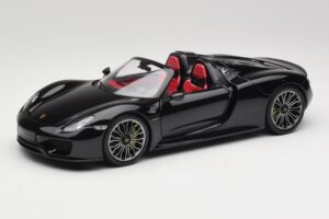 Porsche 918 Spyder Bazalt Negru Metalizat Minichamps 1:18 110062431 Metal
