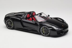 Porsche 918 Spyder Bazalt Negru Metalizat Minichamps 1:18 110062431 Metal - imaginea 6 din 8