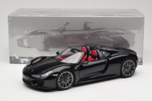 Porsche 918 Spyder Bazalt Negru Metalizat Minichamps 1:18 110062431 Metal - imaginea 8 din 8