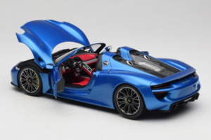 Porsche 918 Spyder Blue Metallic Minichamps 1:18 110062432 Metal - imaginea 5 din 8