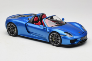Porsche 918 Spyder Blue Metallic Minichamps 1:18 110062432 Metal - imaginea 6 din 8