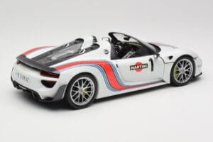 Porsche 918 Spyder Weissach Package Martini Minichamps 1:18 110062440 Metal - imaginea 3 din 8