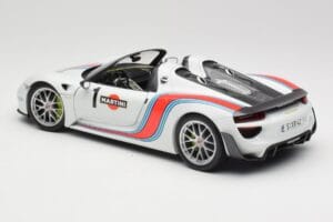 Porsche 918 Spyder Weissach Package Martini Minichamps 1:18 110062440 Metal - imaginea 7 din 8