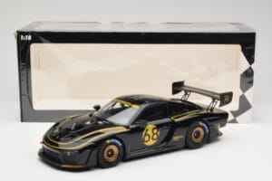 Porsche 935/19 Negru cu Dungi Aurii Minichamps 1:18 155067568 Metal - imaginea 6 din 6