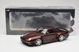 Porsche 959 Dark Red Metallic Minichamps 1:18 155066204 Metal - imaginea 6 din 6