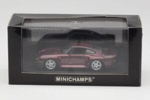 Porsche 959 Dark Red Metallic Minichamps 1:43 400062525 Metal - imaginea 4 din 4