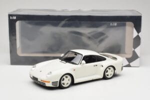 Porsche 959 Grand Prix White Minichamps 1:18 155066202 Metal - imaginea 6 din 6