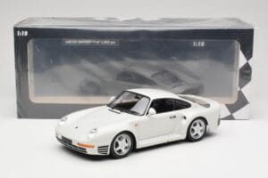 Porsche 959 White Metallic Minichamps 1:18 155066206 Metal - imaginea 6 din 6