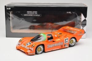 Porsche 962C #17 Jägermeister T. Boutsen / F. Jelinski 1000km Spa 1986 Minichamps 1:18 155866517 Metal - imaginea 6 din 6