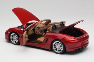 Porsche Boxster 981 S Guards Roșu Minichamps 1:18 110062031 Metal - imaginea 5 din 8