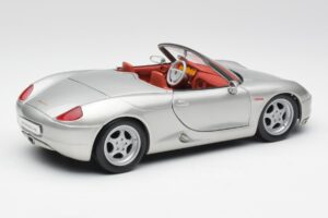 Porsche Boxster 986 Argintiu Maisto 1:18 37800-M3 Metal - imaginea 3 din 8