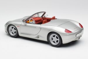 Porsche Boxster 986 Argintiu Maisto 1:18 37800-M3 Metal - imaginea 7 din 8