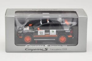 Porsche Cayenne 955 S Transsyberia #10 Negru Portocaliu 2008 Minichamps 1:43 WAP02001819 Metal - imaginea 4 din 4