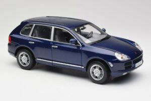 Porsche Cayenne S 9PA Dark Sea Albastru Metalic Maisto 1:18 31635 Metal - imaginea 6 din 8