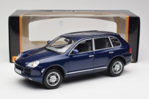 Porsche Cayenne S 9PA Dark Sea Albastru Metalic Maisto 1:18 31635 Metal - imaginea 8 din 8