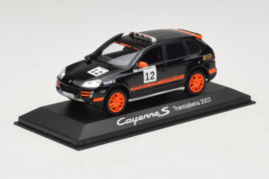 Porsche Cayenne S #12 Transsyberia 2007 Negru Portocaliu Minichamps 1:43 WAP02000918 Metal - imaginea 2 din 5