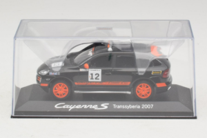 Porsche Cayenne S #12 Transsyberia 2007 Negru Portocaliu Minichamps 1:43 WAP02000918 Metal - imaginea 4 din 5