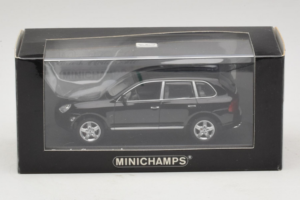 Porsche Cayenne 955 Turbo Black Metallic Minichamps 1:43 400061080 Metal - imaginea 5 din 5