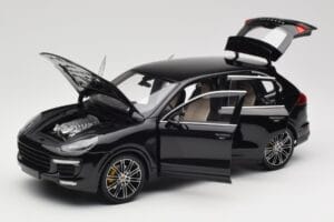 Porsche Cayenne Turbo S 958 Black Metallic Minichamps 1:18 110064000 Metal - imaginea 2 din 8
