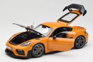 Porsche Cayman GT4 RS 982 Weissach Package Bahama Yellow Norev 1:18 187252 Metal - imaginea 2 din 8