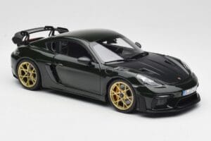 Porsche Cayman GT4 RS 982 Weissach Package Brewster Green Norev 1:18 187250 Metal - imaginea 6 din 8