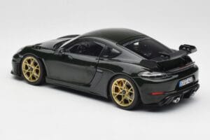 Porsche Cayman GT4 RS 982 Weissach Package Brewster Green Norev 1:18 187250 Metal - imaginea 7 din 8