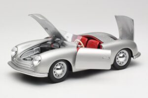 Porsche No. 1 356 Roadster Fish Argintiu Maisto 1:18 31853 Metal - imaginea 2 din 8