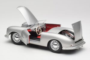 Porsche No. 1 356 Roadster Fish Argintiu Maisto 1:18 31853 Metal - imaginea 5 din 8