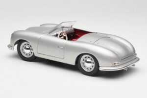 Porsche No. 1 356 Roadster Fish Argintiu Maisto 1:18 31853 Metal - imaginea 7 din 8