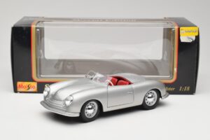 Porsche No. 1 356 Roadster Fish Argintiu Maisto 1:18 31853 Metal - imaginea 8 din 8