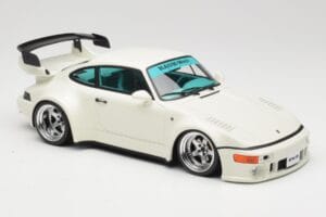 Porsche RWB 911 964 Flat Nose Grand Prix White GT Spirit 1:18 GT506 Rășină - imaginea 4 din 6