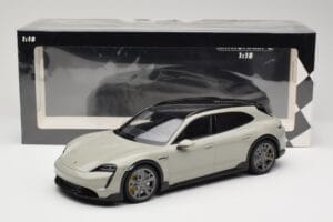Porsche Taycan Cross Turismo Turbo S Chalk Grey Minichamps 1:18 155069302 Metal - imaginea 6 din 6