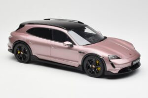 Porsche Taycan Turbo S Cross Turismo Roz Metalic GT Spirit 1:18 GT440 Rășină - imaginea 4 din 6