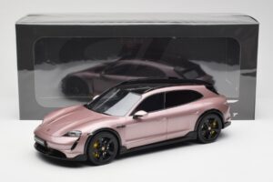 Porsche Taycan Turbo S Cross Turismo Roz Metalic GT Spirit 1:18 GT440 Rășină - imaginea 6 din 6