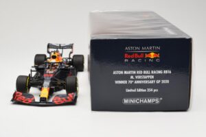 Red Bull Racing RB16 #33 M. Verstappen Winner 70th Anniversary GP 2020 Minichamps 1:18 110200533 Metal - imaginea 6 din 6