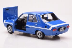 Renault 12 Gordini Fără Bare de Protecție Bleu de France Norev 1:18 185248 Metal - imaginea 5 din 8
