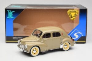 Renault 4CV Berline Gris Ardoise Solido 1:18 8059 Metal - imaginea 8 din 8