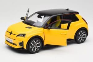 Renault 5 E-Tech Pop Galben & Negru Norev 1:18 185500 Metal - imaginea 7 din 8